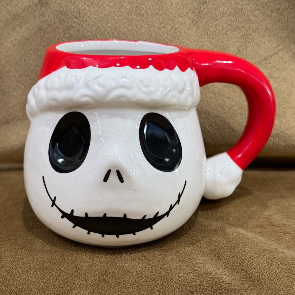 Disney Jack Skellington Santa Mug - Red and White